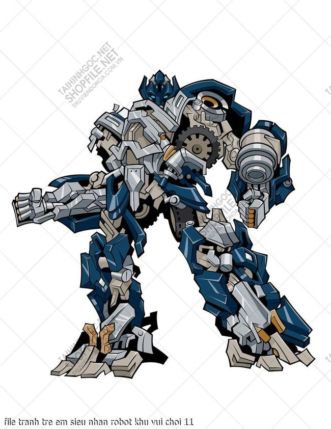 file tranh tre em sieu nhan robot khu vui choi 11